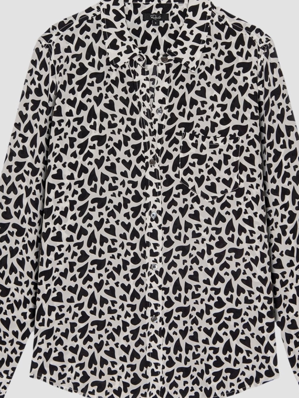 Rails Kathryn Heart Print Button-Down Shirt